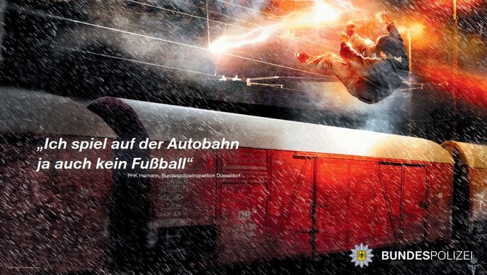 Ich spiel auf der Autobahn ja auch kein Fußball