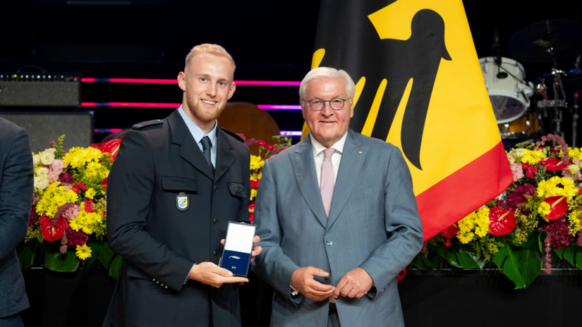 Jörn Wenzel und Frank-Walter Steinmeier