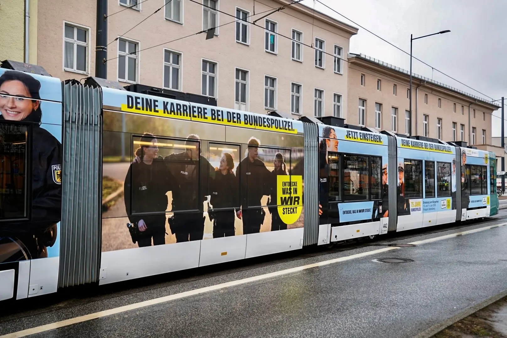 75 Jahre Bundespolizei - Jubiläumsauftakt am Hauptbahnhof Potsdam