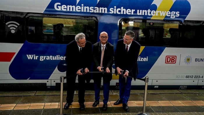 75 Jahre Bundespolizei - Jubiläumsauftakt am Hauptbahnhof Potsdam