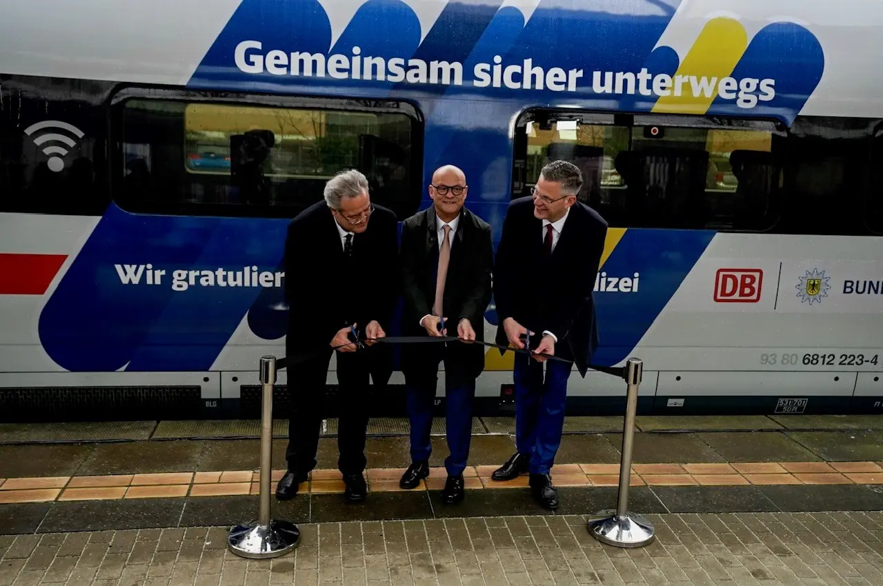 75 Jahre Bundespolizei - Jubiläumsauftakt am Hauptbahnhof Potsdam