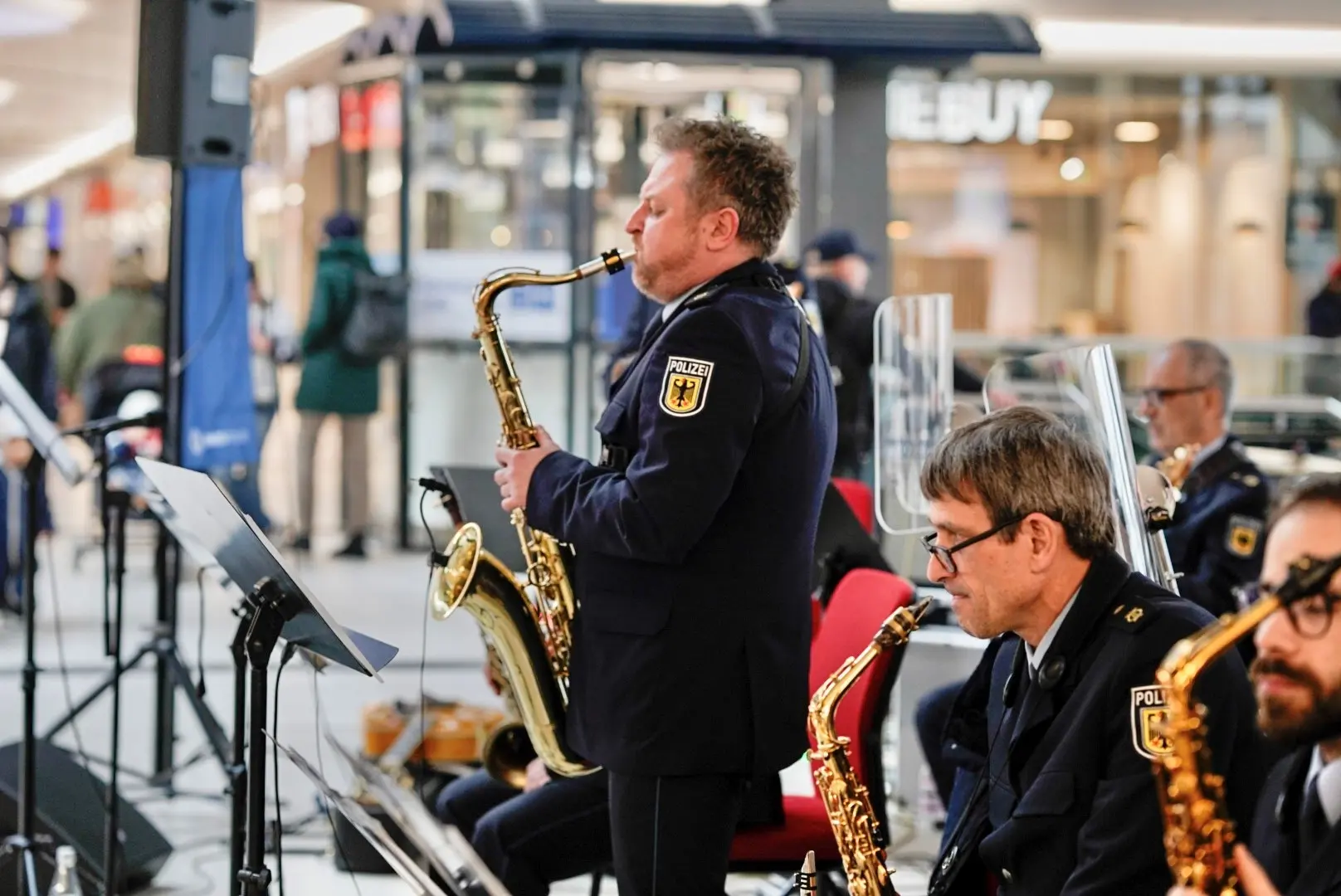 75 Jahre Bundespolizei - Jubiläumsauftakt am Hauptbahnhof Potsdam