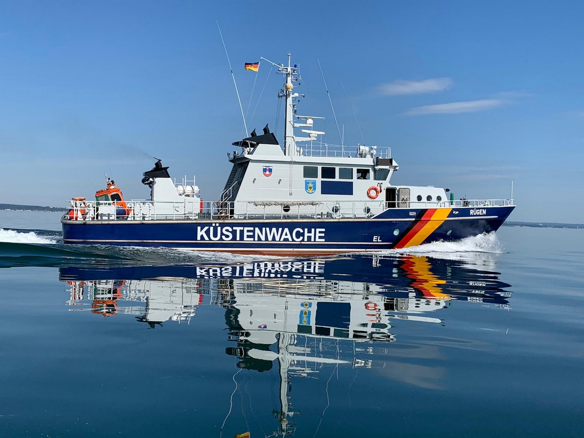 Das Schulschiff „Rügen“ kommt bei der Aus- und Fortbildung zum Einsatz.