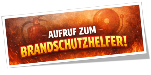 Aufruf zum Brandschutzhelfer (Bild KI generiert)