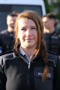 Leonie Hüge, Ausbilderin 2. Dienstjahr im Bundespolizeiaus- und -fortbildungszentrum Bamberg