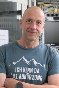 Enrico Scholl, Systemadministrator im Bundespolizeiaus- und -fortbildungszentrum Bamberg